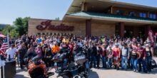 Indian Motorcycle riders for the Folds of Honor charity ride