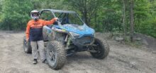 Editor Brendan Baker and a Polaris RZR