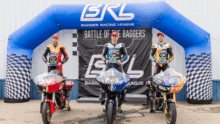 Bagger Racing League podium finishes for Harley dealer's race team