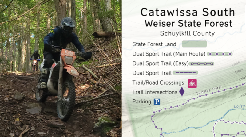 Pennsylvania opens new single-track, dual-sport trail system
